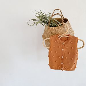 Pom pom nuovo nato vestiti del bambino della maglia senza maniche <span class=keywords><strong>cardigan</strong></span> lavorato a maglia della maglia top - Product Image 4