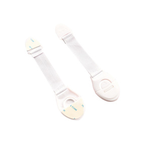 Cerradura de seguridad multifuncional para bebés con correa de tela, cerradura de seguridad para niños, cerradura para cajones, cerradura de plástico para inodoros, cerradura para refrigeradores - Product Image 1