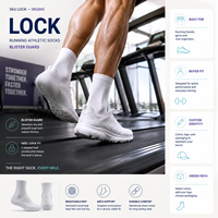 Chaussettes de sport anti-dérapantes pour clubs de fitness, commande personnalisée, avec grip intégré – Vente en gros