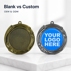 Blank Medal Wholesale Zinc Alloy Sports Award Medals Ready Stock Custom Logo Medal With <b>Ribbon</b> No MOQ Supplier - Product Image 2