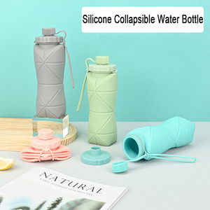 600ml Silicone Collapsible Water Bottle Silicone <b>Bug</b> Silicone Foldable Water Bottles with 20 OZ for Travel - Product Image 2
