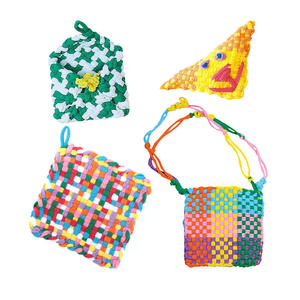 ชุดงานประดิษฐ์ทอผ้าสำหรับเด็กเริ่มต้นใช้งานง่ายชุดงานประดิษฐ์ผ้าทอแบบทำมือพร้อมแถบสำหรับรองแก้วแบบทำมือ - Product Image 3