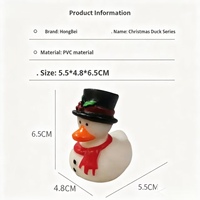 Jouet de bain pour bébé HONGBEI en PVC en forme de canard, calendrier de Noël, pulvérisation d'eau, pour les enfants de 0 à 7 ans, cadeau créatif