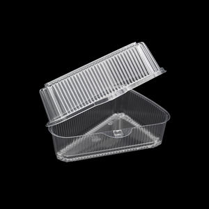 Kotak Kue Segitiga Plastik Sekali Pakai untuk Potongan Pie, Cheesecake, Flan, dan Dessert - Product Image 3