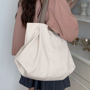 <b>Canvas</b> Tote <b>Bag</b> Off White Light Brown <b>Large</b> Capacity Zipper Closure Everyday Commute Women's <b>Bag</b> - Product Image 4