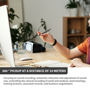 Grabadora de Voz Profesional, Mini Grabadora de Sonido <span class=keywords><strong>Digital</strong></span> Portátil, Grabadora de Audio de Larga Duración, Bolígrafo de Grabación para Negocios - Product Image 6