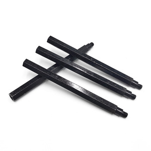 Tige de connexion hexagonale en fer H6.0*68.0, revêtement en oxyde noir, tige d'extension à dégagement rapide pour applications sur arbre - Product Image 2