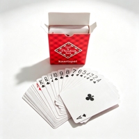 Cartes à jouer de poker à finition lisse, taille standard, pour promotion, avec boîte personnalisée, durables, écologiques, livraison rapide