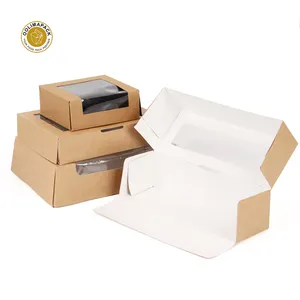 Disposable Take Away Box Food Grade Paper Kraft Sushi Box Wholesale