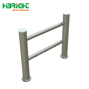 Heavy Duty Stainless Steel <b>Security</b> Swing Gate Professional One-Way Entrance System for Grocery and Hypermarket - Product Image 2