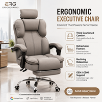 Chaise de bureau ergonomique pour e-sport, chaise de bureau pivotante réglable en hauteur avec cadre en acier robuste