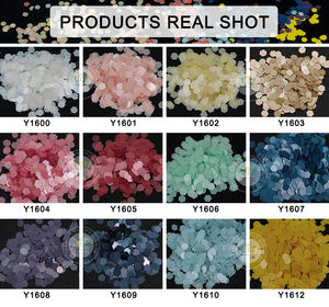 Gobelet en polyester <span class=keywords><strong>mat</strong></span> et <span class=keywords><strong>pastel</strong></span> respectueux de l'environnement, poudre pailletée en forme d'étoile hexagonale, paillettes pour ongles, 1kg, commande minimum, sacs emballés - Product Image 5