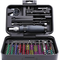 Mini-jeu de tournevis de précision en acier inoxydable avec embouts codés par couleur, pinces et outils de démontage, boîte de rangement pour réparation de téléphones