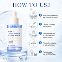 Sérum avancé au PDRN et aux peptides de cuivre GHK-Cu, sérum réparateur aux peptides de cuivre bleu pour peaux sensibles