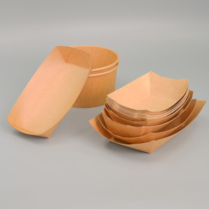Bandeja <span class=keywords><strong>de</strong></span> barco <span class=keywords><strong>de</strong></span> papel Kraft impresa personalizada, <span class=keywords><strong>vajilla</strong></span> desechable ecológica <span class=keywords><strong>para</strong></span> fiestas <span class=keywords><strong>de</strong></span> picnic <span class=keywords><strong>para</strong></span> llevar - Product Image 1