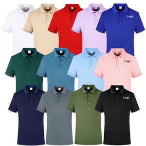 T-shirts en jersey pour hommes en polyester de haute qualité avec logo personnalisé, surdimensionnés, tricotés, à manches courtes, pour le travail, le golf, polo - Product Image 1