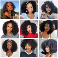Mèches de Cheveux Humains Bruts Indiens Afro Crépus Bouclés 4B 4C, Vierge Naturel Bouclé, 100% Doux, Tissage Mèche Extension