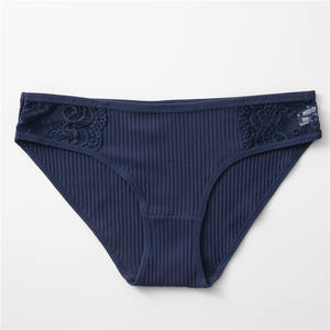 卸売糸女性ブリーフ高品質の女性のセクシーなレースの綿のパンティー通気性のある女性の下着パンティー - Product Image 4