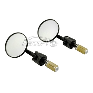 Espejos retrovisores universales para motocicleta, redondos y negros, personalizados, para <span class=keywords><strong>Triumph</strong></span>, Yamaha, Honda, Suzuki - Product Image 1