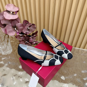 Women's Chunky High Heels Square Toe Buckle Closure Genuine Leather Upper Cushioned Retro Style - Product Image 5