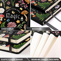 LABON Carnet de notes Magic à couverture rigide, design unique, logo personnalisé, journal ligné.