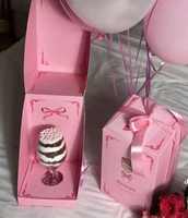 Boîtes à gâteaux fantaisie en promotion, emballages personnalisés, boîte à gâteau en forme de cône avec fenêtre transparente