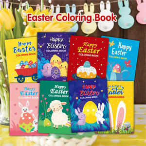 8PCS Happy Easter Malbuch Benutzer definierter Druck DIY Malbuch Zeichnung Spielzeug Geschenk für Kinder - Product Image 3