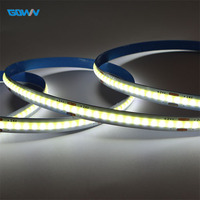 Bande lumineuse LED décorative pour la maison, vente en gros, DC12V/24V, 480 LED/m, 7W/m, flexible, souple, en PVC, avec commande vocale, CRI 90