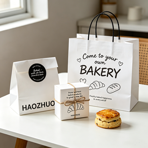 Greaseproof Disposable Customized Logo Size Food Grade Packaging Paper Sandwich Bread Dessrt Baking Kraft Paper <b>Bag</b> - Product Image 1