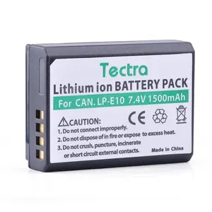 LP-E10 LP E10 LPE10 Batterie pour Appareil Photo Canon EOS 1100D 1200D Baiser X50 X70 Rebelles T3 T5 T6