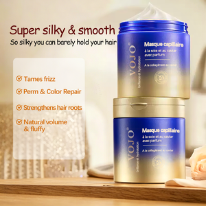 VOJO <span class=keywords><strong>Maschera</strong></span> Professionale per <span class=keywords><strong>Capelli</strong></span> al Caviale 500ml, Riparazione Proteica per <span class=keywords><strong>Capelli</strong></span> Danneggiati e Colorati, Effetto Liscio e Setoso per Marchi di Bellezza - Product Image 3