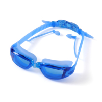 Lunettes de natation anti-buée avec lentilles PC, joint en silicone étanche, vision sous-marine claire, anti-rayures, fournisseur en gros