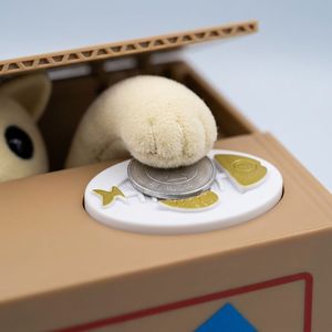 <span class=keywords><strong>Tirelire</strong></span> automatique volanteuse Itazura, <span class=keywords><strong>tirelire</strong></span> mignonne chat et panda pour enfants, cadeau fantaisie - Product Image 6