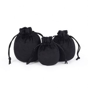 ถุงกำมะหยี่เนื้อนุ่มแบบมีเชือกผูกสำหรับขายส่ง ถุงใส่เครื่องประดับรีไซเคิลได้ สำหรับแหวน สร้อยคอ นาฬิกา อัญมณี - Product Image 5