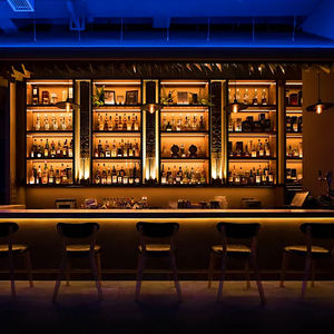 مكتب استقبال تجاري من الخشب الصلب بطراز صناعي مخصص للبار والقهوة والمطعم المشوي والصالة الرياضية والبلياردو لتناول الطعام - Product Image 3