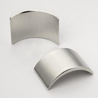 Kustom magnet segmen Neodymium setengah bulat bentuk busur kuat untuk Generator