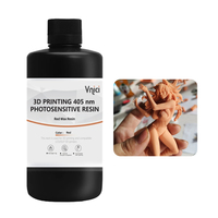 Lilin merah Resin fotosensitif Resin baik untuk detail permukaan halus 405nm cahaya menyembuhkan Resin perhiasan kerajinan