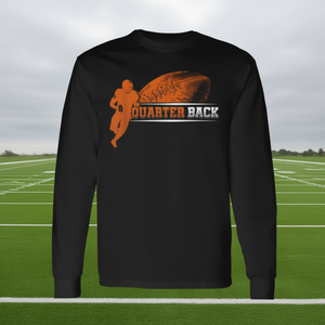 T-shirt à manches longues pour quart-arrière, design joueur de rugby et de football - Product Image 3