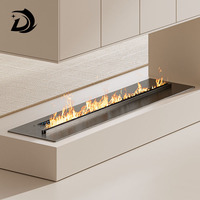 Cheminée électrique décorative d'intérieur avec télécommande, support TV, flamme simulée, humidificateur à vapeur pour villa et appartement