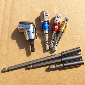 <b>Screwdriver</b> <b>Bit</b> Corner Connector 65 100 150mm 1/2 3/8 1/4 Inch Rivet Ball Colored Conversion Rod <b>Set</b> - Product Image 1