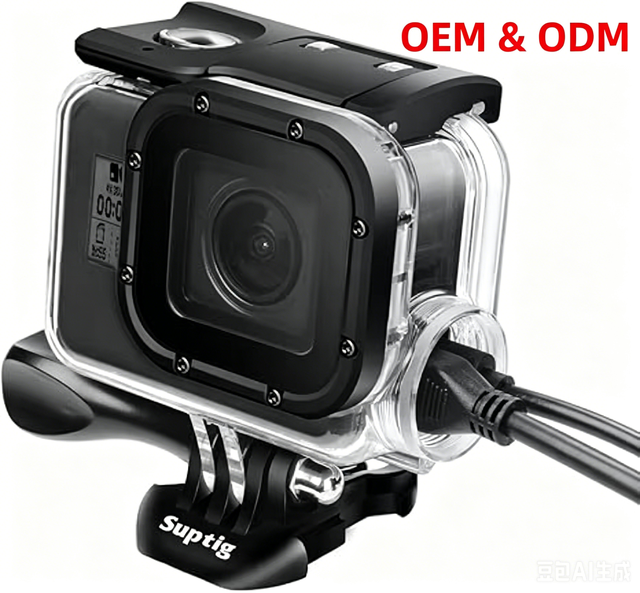 Suptig Waterproof PC Housing Case for HERO 7/6/5 Black Underwater Dive Case Shell with Bracket Accessories