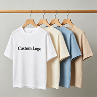 T-shirt Homme Col Rond Coupe Oversize 100% Coton 240 g/m² Broderie Style Streetwear Vente en Gros