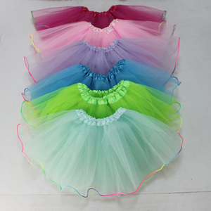 Jupe <span class=keywords><strong>tutu</strong></span> <span class=keywords><strong>pour</strong></span> filles en gros dernière conception <span class=keywords><strong>pas</strong></span> <span class=keywords><strong>cher</strong></span> jupe en <span class=keywords><strong>tulle</strong></span> <span class=keywords><strong>pour</strong></span> enfants avec ruban arc-en-ciel - Product Image 1