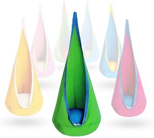 Sedia a dondolo sensoriale moderna e confortevole GSD per esterni con kit di montaggio, in tessuto, per uso generale, arredo da esterno per parchi - Product Image 1
