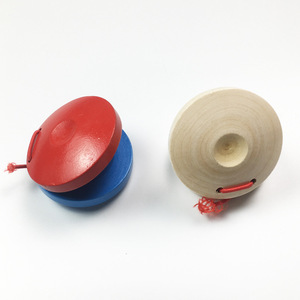 Castagnettes en bois Orff en gros, instruments de percussion pour enfants, claquettes en bois faites à la main pour le jeu des enfants - Product Image 2