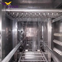 Équipement de nettoyage des bacs de recyclage industriels, machine à laver les conteneurs pointus réutilisables, laveuse tunnel pour les conteneurs de déchets médicaux
