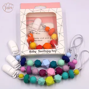 Dot Bayi dengan Penutup Kustom Dot Puting Chupetes Bayi Dummy Holder Casing Silikon Soother Klip Rantai