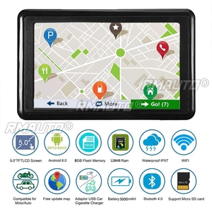 Navegador GPS para Auto con Pantalla Táctil de 7 Pulgadas, Parasol para Camioneta, Sat Nav 8GB-128MB, Mapa de América y Europa 2020 - Product Image 3