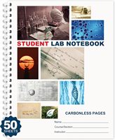 Carnet de laboratoire de chimie personnalisé à spirale, papier quadrillé, journal de laboratoire pour étudiants en sciences, enregistrement de recherche scolaire