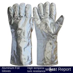 ถุงมืออลูมิเนียมฟอยล์ทนความร้อนสูงพิเศษ ขนาด 14 นิ้ว สำหรับงานโลหะและเตา  ขายส่งจากโรงงานโดยตรง ปรับแต่งได้ ทนทาน - Product Image 4